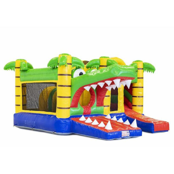 Multiplay krokodil springkussen huren